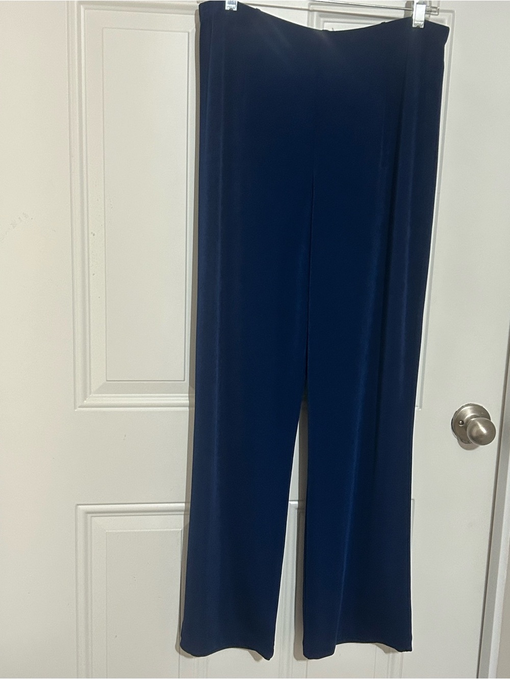 Chico's Navy Wide-Leg Pull-On Pants